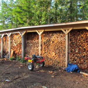 Woodshed by mill