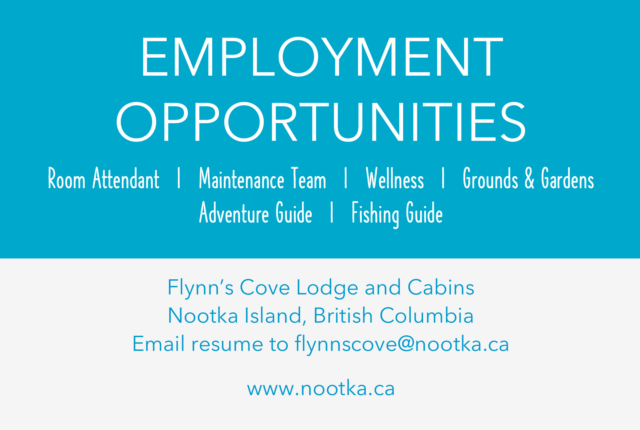 Employment opportunites